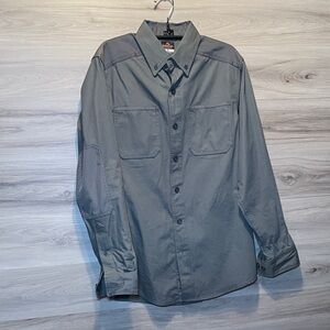 EUC- Men's Ridgecut Toughwear Button Down Shirt, Gray, S